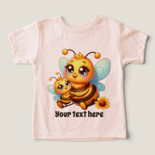 Schattigee baby meisje Bee tekst toevoegen