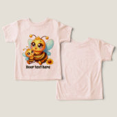 Schattigee baby meisje Bee tekst toevoegen (Ontwerp Voorkant & Achterkant)