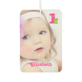 Schattigee baby meisje foto een jaar luchtverfrisser