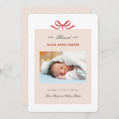 Schattigee baby meisje vakantie geboorte aankondiging (Voorkant / Achterkant)