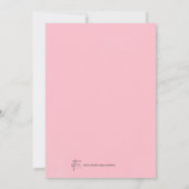 Schattigee Baby Meisje Wolk Negen 9 Baby shower Kaart (Achterkant)