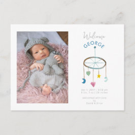 Schattigee Baby Mobiele foto Baby Aankondiging