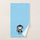 Schattigee Baby Monkey Drawing - Kawaii Nursery Ar Bad Handdoek (Handdoek)
