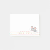 Schattigee Baby-muis - gepersonaliseerde Kinderen Post-it® Notes (Voorkant)