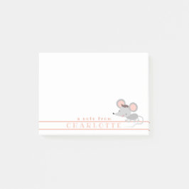 Schattigee Baby-muis - gepersonaliseerde Kinderen Post-it® Notes