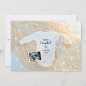 Schattigee Baby naam echo digitale foto zwangersch Aankondiging (Voorkant)