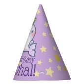 Schattigee Baby Narwhal Gepersonaliseerd met Sterr Feesthoedjes (Rechts)
