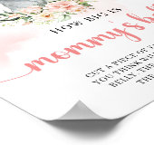 Schattigee baby olifant blush Hoe groot is mama's  Poster (Hoek)