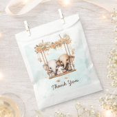 Schattigee Baby Olifant Geslacht Neutraal Twin Bab Bedankzakje (Geknipt)