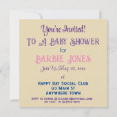 Schattigee Baby olifant in een pasteltuin Kaart (Achterkant)