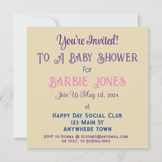 Schattigee Baby olifant in een pasteltuin Kaart (Achterkant)