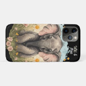 Schattigee Baby Olifant Kalf Wildflower Wanderlust Case-Mate iPhone Case (Achterkant (horizontaal))