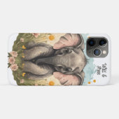 Schattigee Baby Olifant Kalf Wildflower Wanderlust Case-Mate iPhone Case (Achterkant (horizontaal))