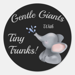 Schattigee baby olifant kinder stickers