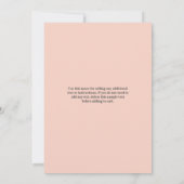 Schattigee Baby Olifant Meisje Baby shower per Mai Kaart (Achterkant)