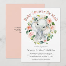 Schattigee Baby Olifant Meisje Baby shower per Mai