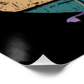 Schattigee Baby Olifant met Beanie en Roze Glazen Perfect Poster (Hoek)