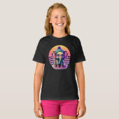 Schattigee Baby Olifant met Bril en Beanie T-shirt (Voorkant volledig)