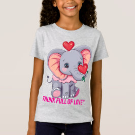 Schattigee Baby olifant met hartballon Kinder T-sh T-shirt