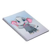 Schattigee Baby olifant Notitieboek 6,5 x 8,75 inc (Rechterzijde)