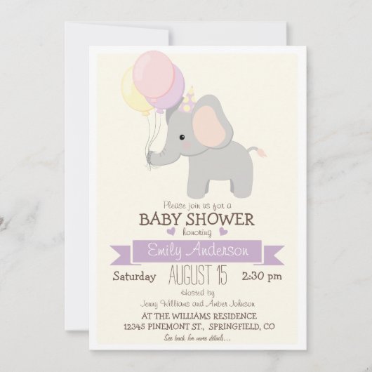 Schattigee Baby olifant, Oerwoud Zoo Animal Baby s Kaart (Voorkant)