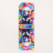 Schattigee Baby Olifant - Olifant Yoga Mats Yogamat (Voorkant)