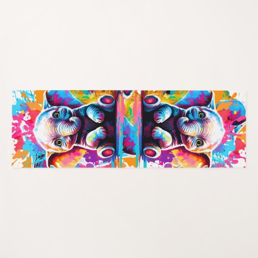 Schattigee Baby Olifant - Olifant Yoga Mats Yogamat (Voorkant (horizontaal))