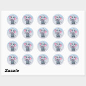 Schattigee Baby olifant Stickers (Vel)