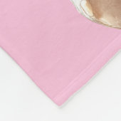 Schattigee Baby olifant vlinders bloemen Fleece Deken (Hoek)