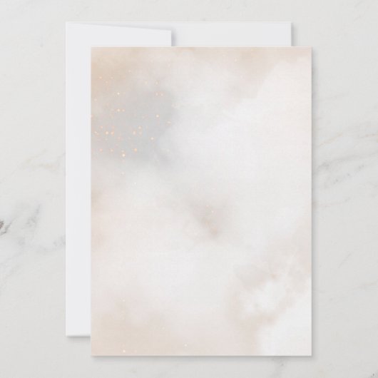 Schattigee Baby-olifant | Waterverf Clouds Baby sh Kaart (Achterkant)