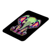 Schattigee Baby Olifant zit digitale illustratie Magneet (Linkerzijde)