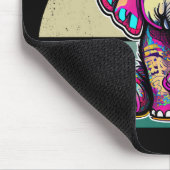 Schattigee Baby Olifant zit digitale illustratie Muismat (Hoek)