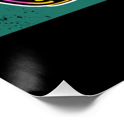 Schattigee Baby Olifant zit digitale illustratie Perfect Poster (Hoek)