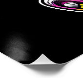 Schattigee Baby Olifant zit digitale illustratie Perfect Poster (Hoek)