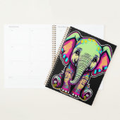Schattigee Baby Olifant zit digitale illustratie Planner (Display)