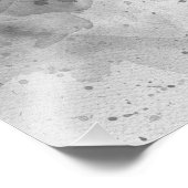 Schattigee Baby Olifant Zwart-wit Waterverf Foto Afdruk (Hoek)