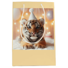 Schattigee Baby onthult neutrale gele Baby-tijger Medium Cadeauzakje