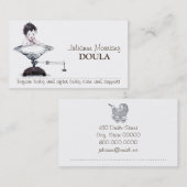 Schattigee Baby op schaal verloskundige of doula Visitekaartje (Voorkant / Achterkant)