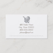 Schattigee Baby op schaal verloskundige of doula Visitekaartje (Achterkant)