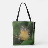 Schattigee Baby Oriole jonge vogel Tote Bag (Achterkant)