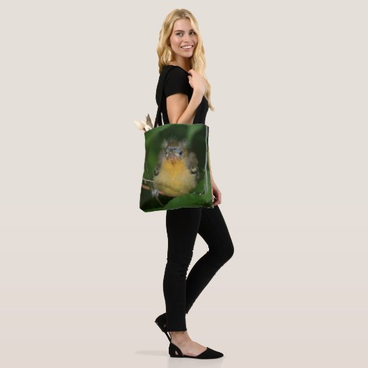Schattigee Baby Oriole jonge vogel Tote Bag (Op model)