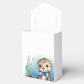 Schattigee Baby Otter Boy Baby shower Bedankdoosjes (Geopend)