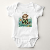 Schattigee Baby Otter Genderneutraal Romper (Voorkant)