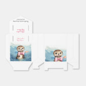 Schattigee Baby Otter Meisje Baby shower Bedankdoosjes (Uitgevouwen)