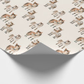 Schattigee baby paarden cadeaupapier (Hoek)