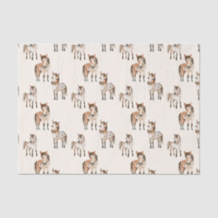 Schattigee baby paarden tissuepapier