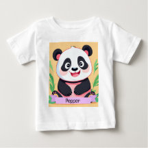 Schattigee Baby Panda aangepaste naam
