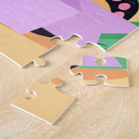 Schattigee Baby Panda aangepaste naam Legpuzzel (Zijkant)