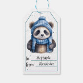 Schattigee Baby Panda Gift Labels Cadeaulabel (Achterkant)