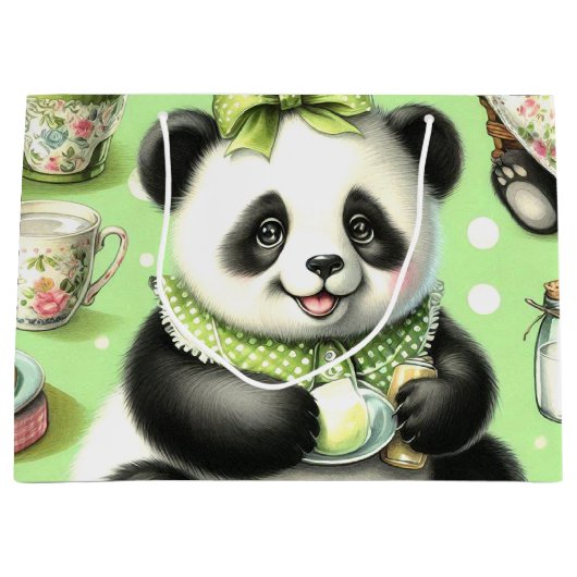  Schattigee Baby Panda Groot Cadeauzakje (Voorkant)